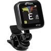 Tiger RT-01 accordatore cromatico ricaricabile clip-on | Per chitarra, basso, ukulele, banjo e violino, con USB-C e display ad alto contrasto per accordatura precisa.