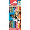 Maped Pastelli Triangolari Color'Peps Animal X12 Colori Assortiti