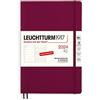LEUCHTTURM1917 Paperback (B6+) 2024, copertina morbida, Port Red, tedesco, 367811
