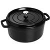 STAUB La Cocotte Casseruola, Ghisa, Nero, 24 cm, 3,8 Litri