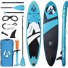 Aviner Tavola SUP Gonfiabile, Stand Up Paddle Board 150KG MAX / 305×71×15cm, Spessore 6'', Accessori Completi con Pompa ad Aria e Pagaia Regolabile, Adatta a Tutti i Livelli di difficoltà, Azzurro