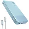 NOBIS Power Bank 35W Powerbank 10000mAh Caricabatterie Portatile 3 Ports USB-C In & Out con Display Digitale LED, Compatibile con Phone 17 S25