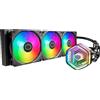 Cooler Master MasterLiquid Atmos 360 Sistema Raffreddamento a Liquido Per CPU Nero - Sistema Raffreddamento ad Acqua AIO, Pompa a Doppia Camera, Sickleflow 120 Edge, Staffe RGB, LGA1700 e AM5 - Nero