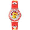 Peers Hardy Pokemon Kids Time Teacher Bracciale in silicone 3D per imparare a dire ora POK9074, rosso, Pokemon, rosso, Pokemon, Rosso, Pokemon