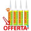 Saratoga Silicone Antimuffa Bianco - Confezione Risparmio