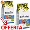 Exclusion Dog Mediterraneo Monoproteico Noble Grain Adult Medium Breed Tonno - Offerta [PREZZO A CONFEZIONE] Quantità Minima 2, Sacco Da 12 Kg