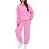 Meaunzyl Tuta Ginnastica Donna Tuta Sportiva Donna Tinta Unita Completi Sportivi Tute Sportive Donne Completo Sportivo Donna Palestra Manica Lunga Invernale Fitness Felpa Con Cappuccio Pantaloni Jogging