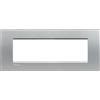 Bticino LNA4807TE Placca 7 Moduli, Grigio Tech