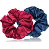 BrushArt Hair Large satin scrunchie set 2 pz