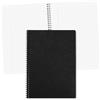 Clairefontaine 781451C collezione Age Bag Quaderno a spirale nero - A4 21x29,7 cm - 100 pagine a righe con margini - Carta Bianca 90 g - Copertina in carta Lustrée a grana grossa effetto cuoio