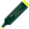 Faber-Castell 154807 - Evidenziatore 48 giallo, ricaricabile, Textliner Superfluorescente
