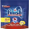 Finish All in 1 Max Pastiglie Lavastoviglie, Regular, 36+6Tabs