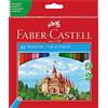 Faber-Castell 120148 - Set di matite colorate Castle, 48 pezzi, esagonali, infrangibili, per bambini e adulti