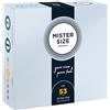 MISTER SIZE - Pure Feel Profilattici Lubrificanti (Extra Sottili, Extra Lubrificati) / Taglia Individuale 53 mm a un Pacco da 36 - Preservativi Sottili 100% Lattice Naturale