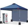 MasterCanopy Durable Ez - Gazebo pop-up con 1 parete laterale (2,5 x 2,5 m, blu navy)