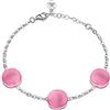 Morellato GEMMA Bracciale Donna in Argento 925, Cristallo Cat Eye - SAKK_V, 20 cm, Acciaio inossidabile, occhio di gatto