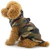 SMALLLEE_LUCKY_STORE Cappotto invernale per cani e gatti di piccola taglia con imbracatura con anello a D, per cuccioli, comodo e imbottito, per chihuahua, verde mimetico, XL