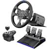 PXN V99 PC Racing Wheel con pedali e cambio, 3NM Force Feedback Lenkrad per Xbox One, Xbox Series X/S, PC, PS4