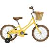 FabricBike Kids - Bicicletta per Bambini con Pedali per Bambini e Ragazze, Ruote Rimovibili da 12 e 16, 4 Colori (Classic Sweet Honey, 16: 3-7 Anni (Da 96 a 120 cm di altezza))