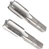 CoCud Mano Filettatura Maschi, M14 x 1.25 Filettatura, Metrico Lega Utensile Acciaio Vite Maschiatura Conicità Inferiore Maschiatura - (per Macchina Filettatura Riparazione), 1 paio