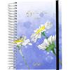 Casterli 84065 - AGENDA SCUOLA 2023-24. Pagina giornaliera, formato A6 (11 x 16 cm), copertina foderata, stampa in oro e gomma. Interno carta 70 gr. Rilegatura a spirale in plastica bianca.
