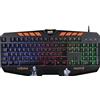 Konix Naruto Shippuden Tastiera gaming con cavo - Membrana AZERTY - Anti-ghosting - Cavo da 1,7 m - Design Naruto e Sasuke