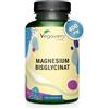 Vegavero Magnesio Bisglicinato | 400 mg di Magnesium Elementare | Altamente Biodisponibile | Contro Stanchezza e Affaticamento | Certificato in Laboratorio | Vegavero®