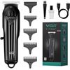 VGR Rasoio elettrico per barba da uomo, ricaricabile, USB-C, senza fili, batteria da 120 minuti, lame in acciaio inox, kit per la cura del viso maschile per baffi, collo, stoppia, basette, testa calva