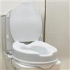 OrtoPrime Rialzo WC per Disabili con Coperchio - Altezza 10 cm - Alzawater Ortopedico con Sistema di Fissaggio Laterale di Sicurezza - Rialzo water Universale Regolabile