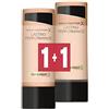 Max Factor Coppia di Fondotinta Liquido Lasting Performance, Alta Coprenza, Finish Matte e Lunga Durata, 109 Natural Bronze