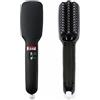 Terryshop74 Spazzola Ionica lisciante 2 in 1 pettinatura perfetta per capelli sottili e lisci, delicata con funzione ioni attivi temperatura da 150 a 230 °C Display Lcd controllo