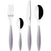 Guzzini - Feeling, Set 24 Posate Colorate - Grigio Cielo, 15.8 x 7.5 x h25.5 cm - 23000092