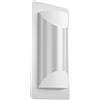 Eglo Lampada da Parete per Esterni Cistierna 1.2 Luci, Moderna in Acciaio Inox e Plastica Bianca, Lampada per Esterni con Attacco E27. IP44