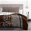 HOME LINGE PASSION Home Passion filosofia Set di 3 Parure di Copripiumino, Microfibra, Multicolore, 220 x 240 x 0,1 cm