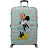 American Tourister Wavebreaker Disney FL - Spinner L, valigia, 77 cm, 96 L, multicolore (Minnie Pastel Dots)