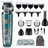 VGR Rasoio elettrico da uomo ricaricabile tramite USB-C All in One Grooming 180 Min Battery IPX6 Waterproof Cordless Hair Clippers - Rasoio elettrico maschio per viso, orecchio, naso, testa, corpo