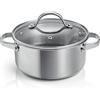 Tescoma 780570 Casseruola antiaderente con coperchio ø 18 cm, capacità 2 litri, linea SteelCRAFT