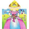 CapitanCasa Poncho Mare in Morbidissima Spugna Vari Disegni per Bambini Poncho Principessa