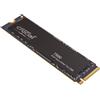 Crucial T500 SSD 4TB PCIe Gen4 NVMe M.2 SSD Interno Gaming, Fino a 7000 MB/s, TLC NAND, Compatibile con Notebook e PC Desktop, Microsoft DirectStorage - CT4000T500SSD3