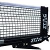 STAG ICONIC Set di rete e pali da ping pong di grado professionale (T.T), in acciaio legato, installazione rapida e facile e con morsetto attivato a molla, compatibile con interni ed esterni, rete da ping pong a