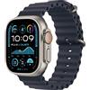 APPLE Watch Ultra 2 GPS + Cellular 49mm cassa in titanio naturale con Cinturino Ocean blu navy