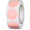 YIKIADA Etichette Termiche Rotonde Autoadesive 25 mm Vinile Rosa Adesivi Colori Tondi Rimovibili Stampabili Impermeabili per Logo Codice a Barre QR inventario 500 pezzi per Rotolo