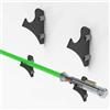 WANLIAN Supporto per spada laser, supporto per spada laser a parete, adatto per supporto per spada laser FX, spade, spada laser e spada laser 1 paio (nero)