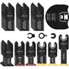 LEILUO Set di accessori multiutensile da 32 pezzi per chiodi per legno e cartongesso Lama di ricambio universale con borsa per la conservazione Compatibile con DeWalt Dremel Makita e altro ancora