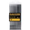 DAKCOS Set di 10 Punte Torx Lunghe Punte Torx antimanomissione in lega di acciaio S2 per cacciavite e avvitatore elettrico, 150 mm T7, T8, T9, T10, T15, T20, T25, T27, T30, T40