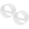 Repa Market 2-Pack 100 mm Barriera Anti-Trascinamento Posteriore, Ammortizzatore di Ritorno, Essiccatore, Tubo di Ventilazione, Aspiratore In-linea, Ventilazione Posteriore