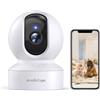 Armorcope Pet Camera, 2K HD Dog Camera con app per telefono, 360° Pan/Tilt View Puppy Cam, One Click Call for Baby Monitor, MagivPix Night Vision, Motion Tracking Alarm with Cloud/Local SD, Home Indoor Security