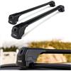 CHROMEMASTER Portapacchi da Tetto, Barre Tetto; Compatibile con Fiat Panda Cross Hatchback 2014+; Per il Trasporto di Box da Tetto, Portabiciclette, Scala | Struttura Leggera e Resistente in Alluminio
