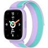 BIGGERFIVE Fitness Tracker Orologio Bambina Ado 5-16, 1,8 Smartwatch con Contapassi, Frequenza Cardiaca, Resistente all'Acqua IP68, Monitor del Sonno, Giochi Puzzle con/senza APP, Nylon