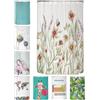 arteneur® - Tenda da doccia antimuffa, 120 x 200 cm, materiale riciclato Öko-Tex Standard 100, orlo zavorrato, non trasparente, impermeabile, lavabile, con 8 anelli, motivo: fiori vintage